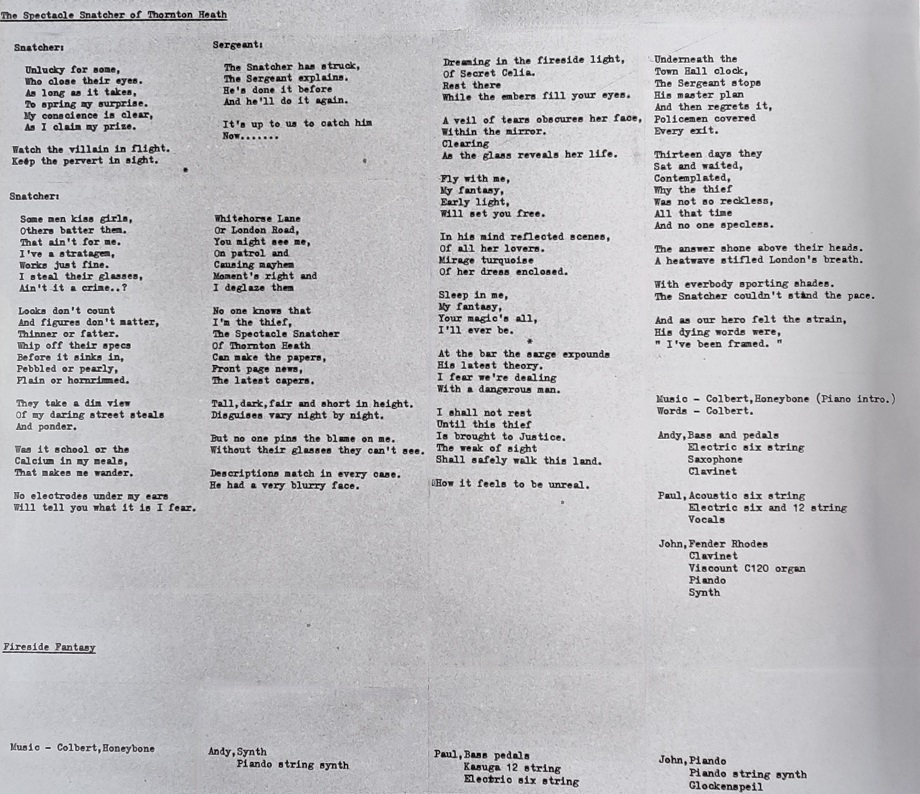 Lyrics Page 1